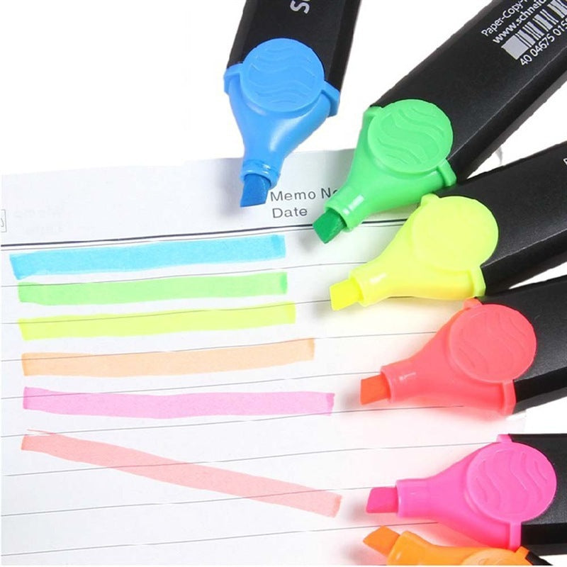 Schneider Job Highlighter,Chisel Tip,Blue Ink,10 Pack