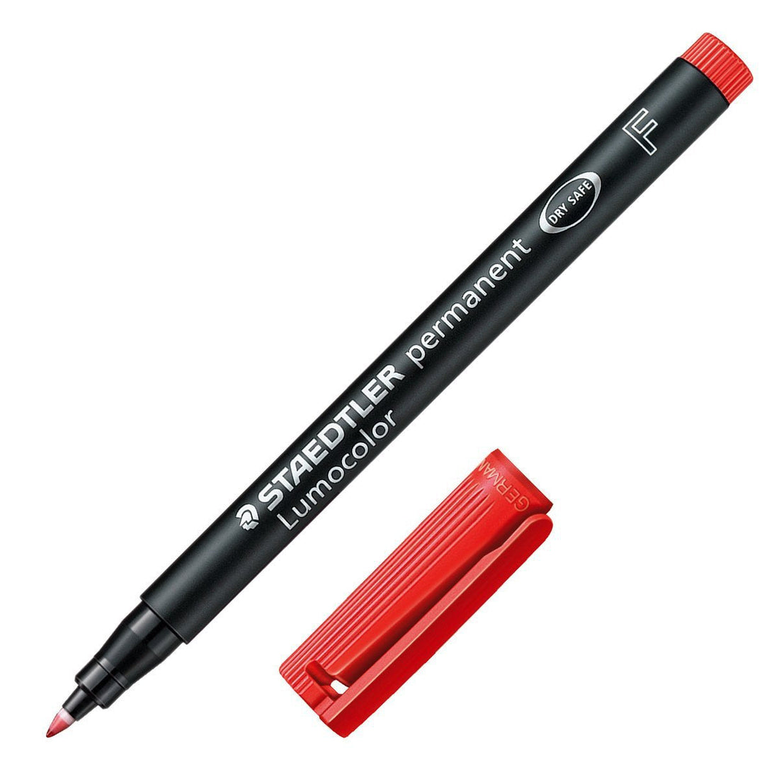 Staedtler Lumocolor 318F Permanent Markers Fine Tip 0.6mm,4 Pack Black