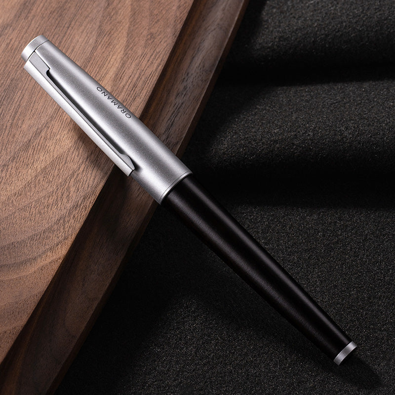 DELI A6Pro Oak Wood Grain Pull-Cap Ballpoint Pen – 0.5/0.7/1.0mm