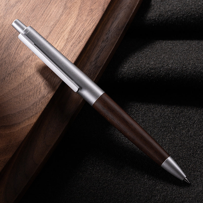DELI A9Pro Oak Wood Grain Click Ballpoint Pen – 0.5/0.7/1.0mm