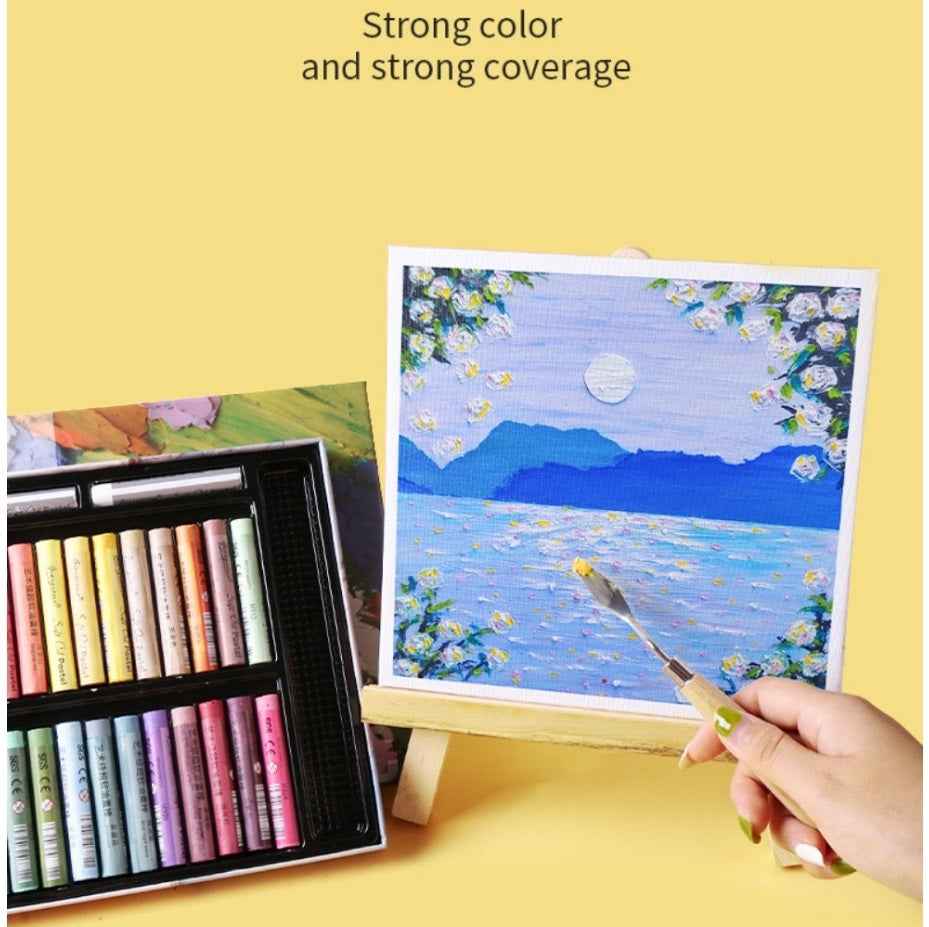 GIORGIONE Soft Oil Pastels for Artistis,24/36/48 Macaron Color