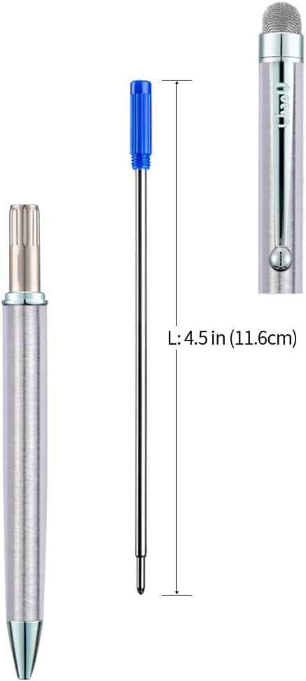 10pcs Black Ink Refills,Replaceable Pen Refills,1mm Medium Tip 116mm