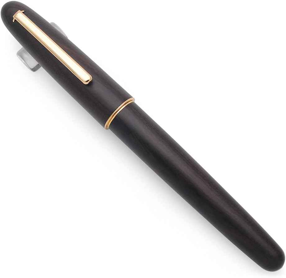 JINHAO 9036 Natural Wood Fountain Pen Ebony Wood
