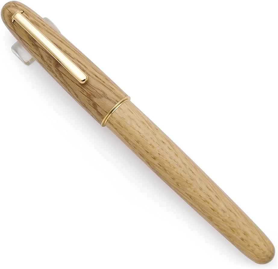 JINHAO 9036 Natural Wood Fountain Pen Oak Wood