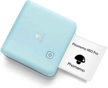 Phomemo M02 Pro Pocket Thermal Bluetooth Photo Printer Type-C Charging Cyan