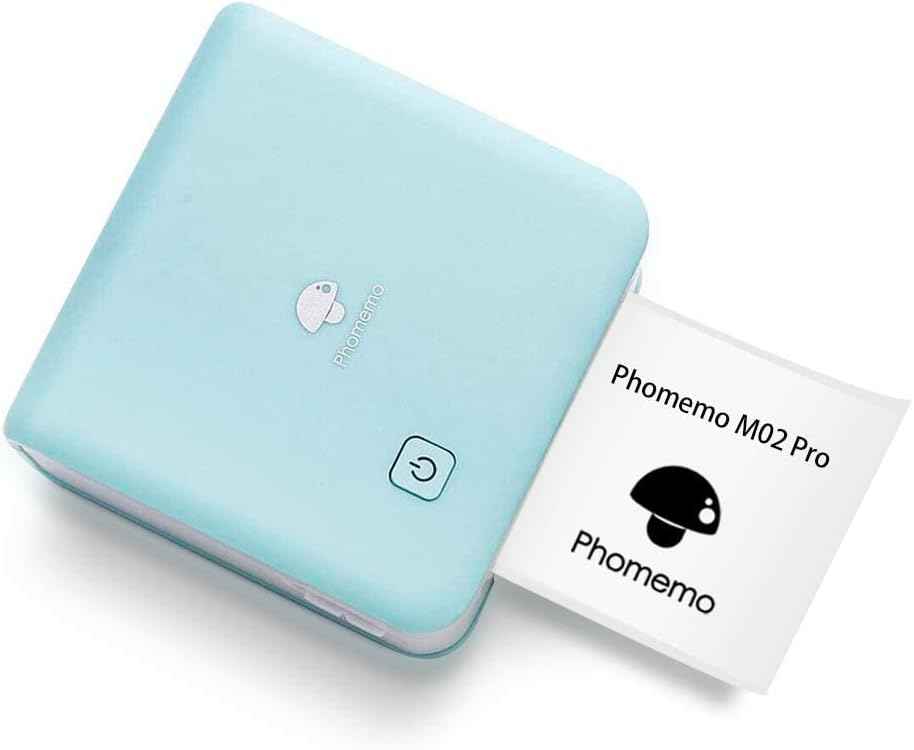 Phomemo M02 Pro Pocket Thermal Bluetooth Photo Printer Type-C Charging Cyan