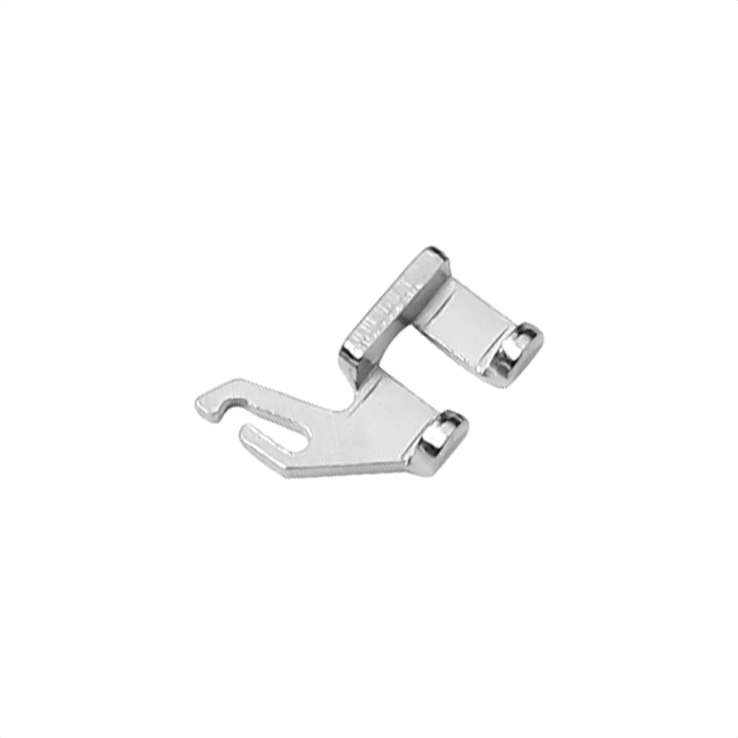 Pressarfots-hållare i metall (2 delar), två separata delar med klämfästen och spår.