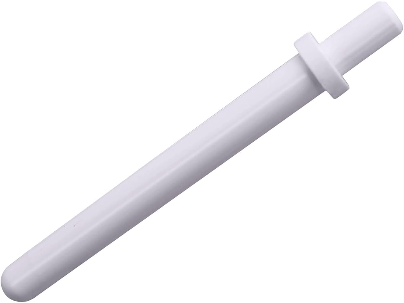 White spool pin cap pin post, long cylindrical piece with connector cap