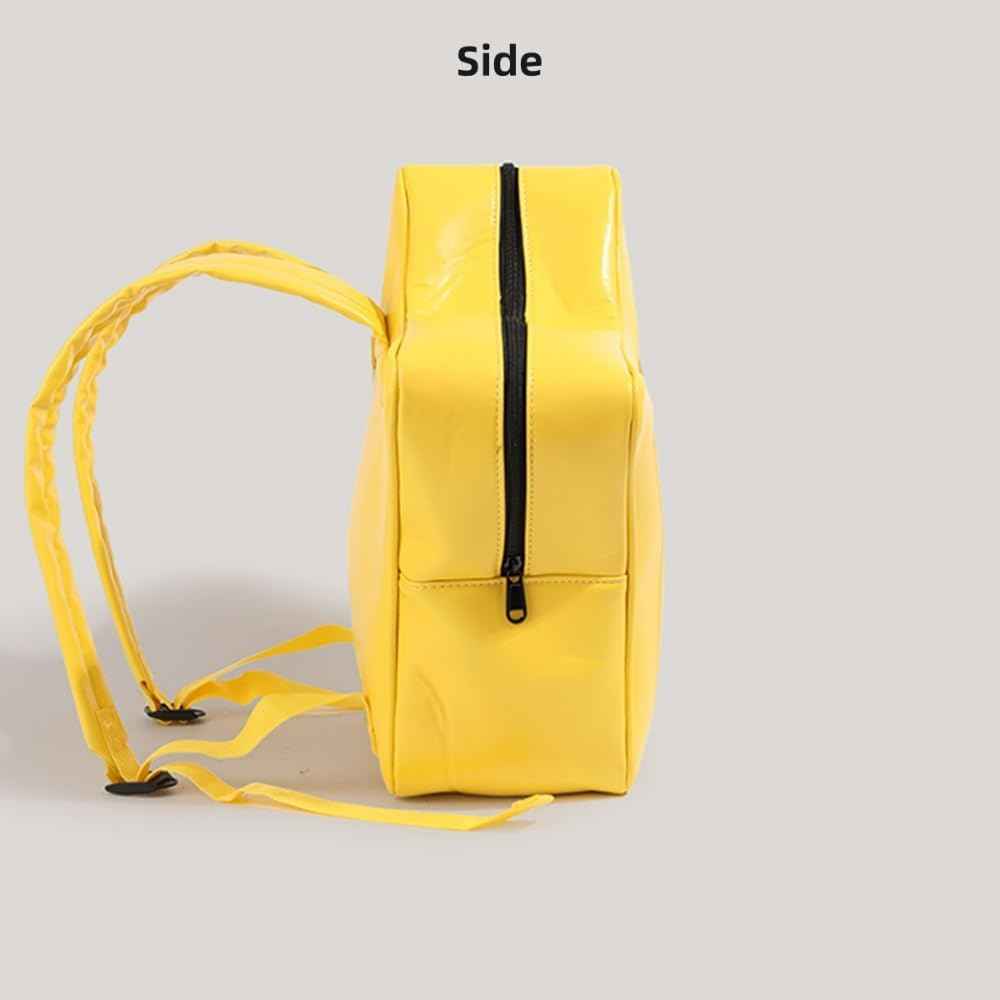 Yellow Star Kawaii PU Leather Ita Bag Backpack