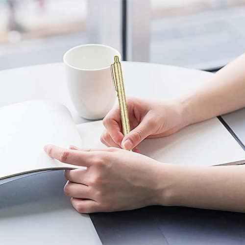 12 Pcs Glitter Ballpoint Pens,Metal Retractable Journaling Pens
