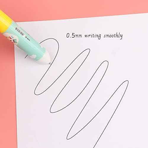 10in1 Multicolor Animal Retractable Ballpoint Pen 0.5mm 8 Pack