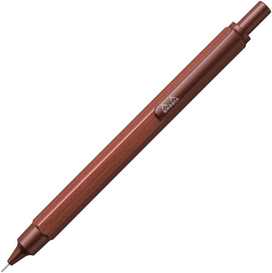 Rhodia Script Mechanical Pencil,0.5mm Aluminum Boday Brown