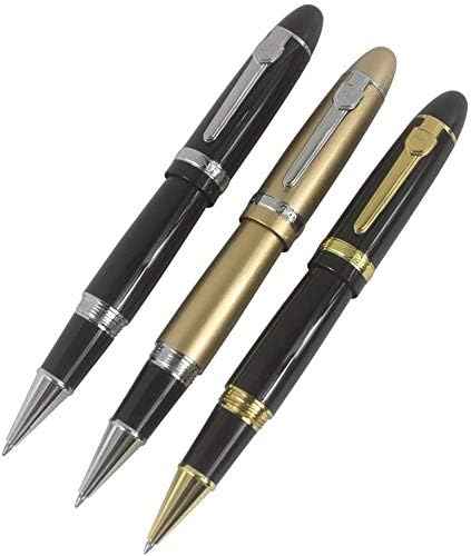 3PCS Jinhao 159 Big Barrel Rollerball Pens in 3 Colors Pen Set Black Blackgold Golden
