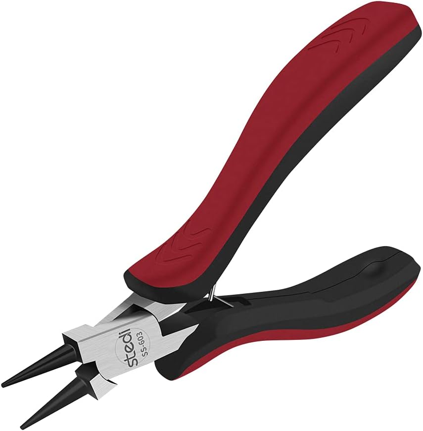 Stedi 5-inch Round Nose Pliers for Jewelry Making Handicrafts