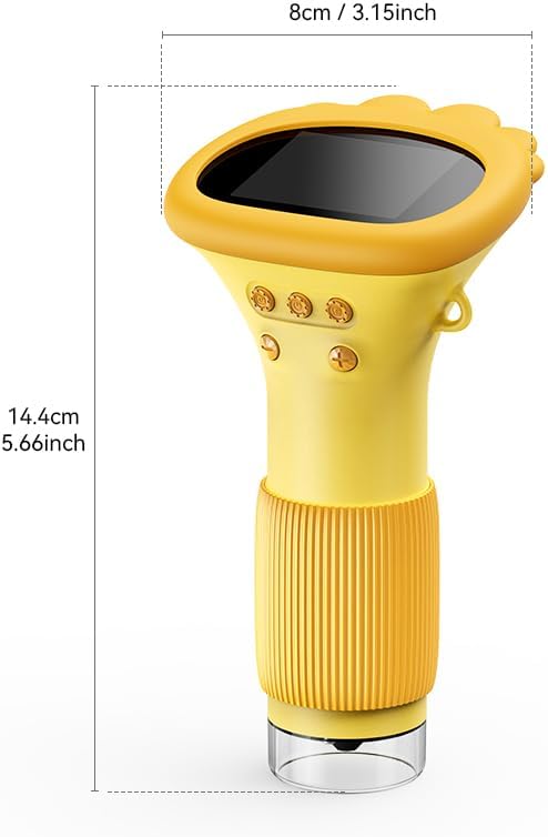 Portable Digital Microscope Camera for Kids Yellow