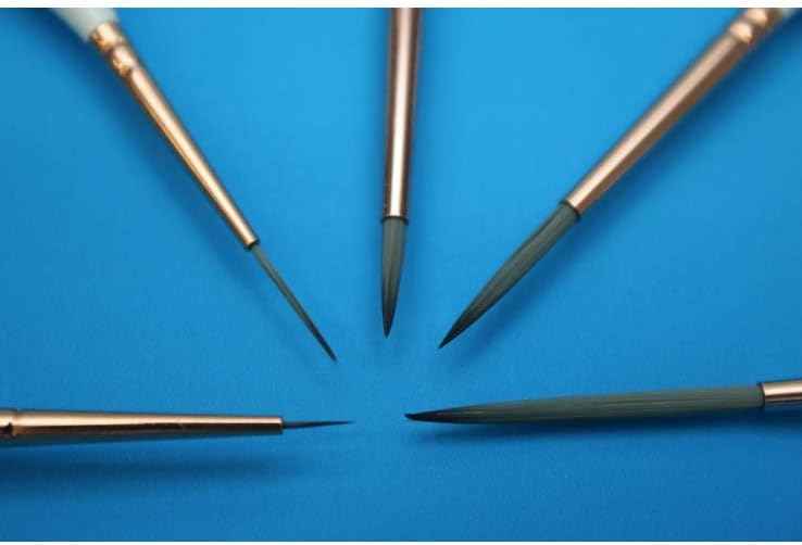 Mont Marte 5pcs Detailed Liner Artist Taklon Brush Set