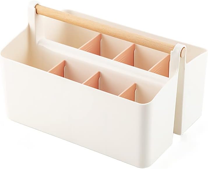 Plastic Art Supply Storage Organizer,Marker Pen Holder Craft Caddy Pink