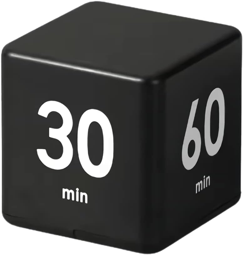 Cube Timer 15 20 30 60 Minutes Countdown Black