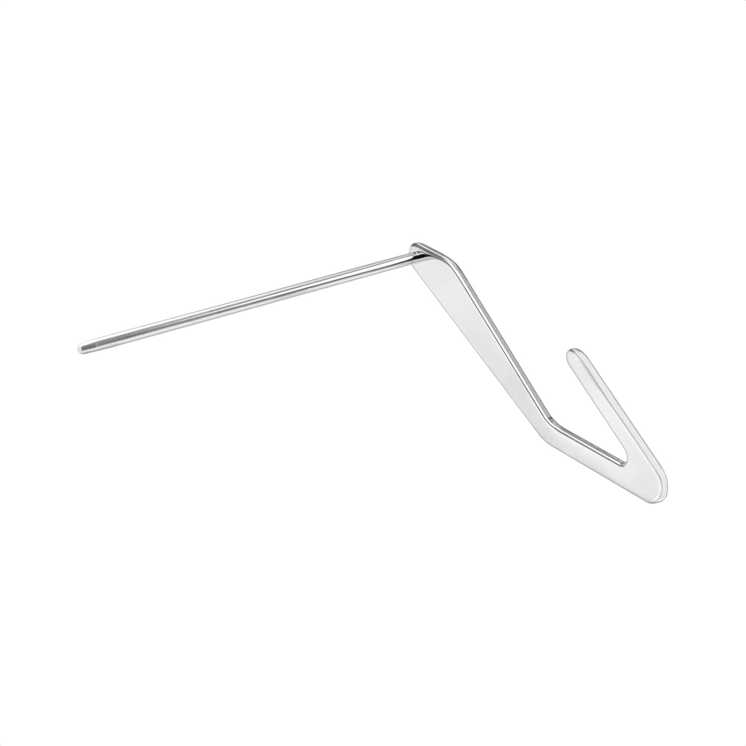 Quilt quilting guide bar, metal seam guide with long arm and curved end.