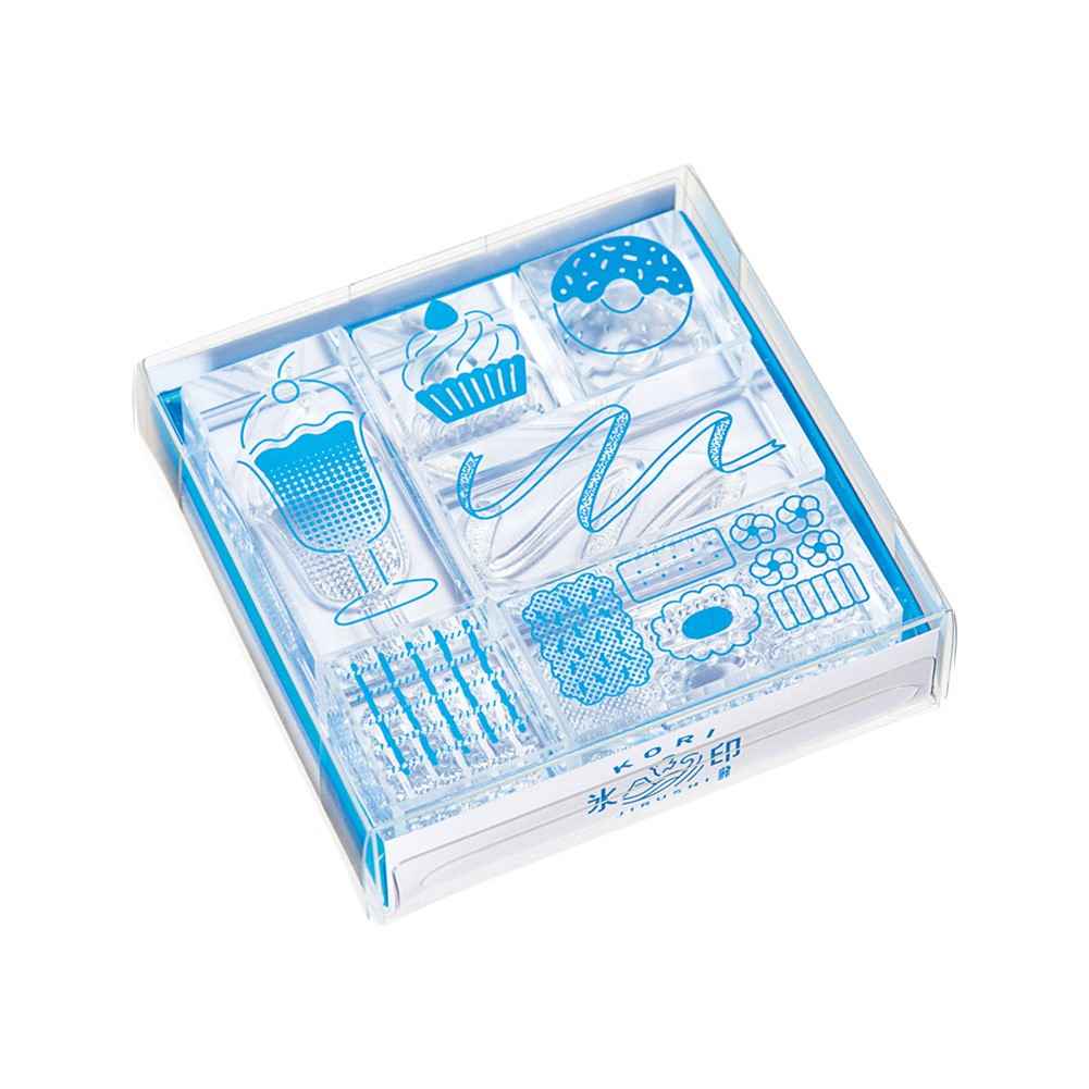 KING JIM Kori Jirushi Ice Cube Stamp Set HITOTOKI Sweets Set