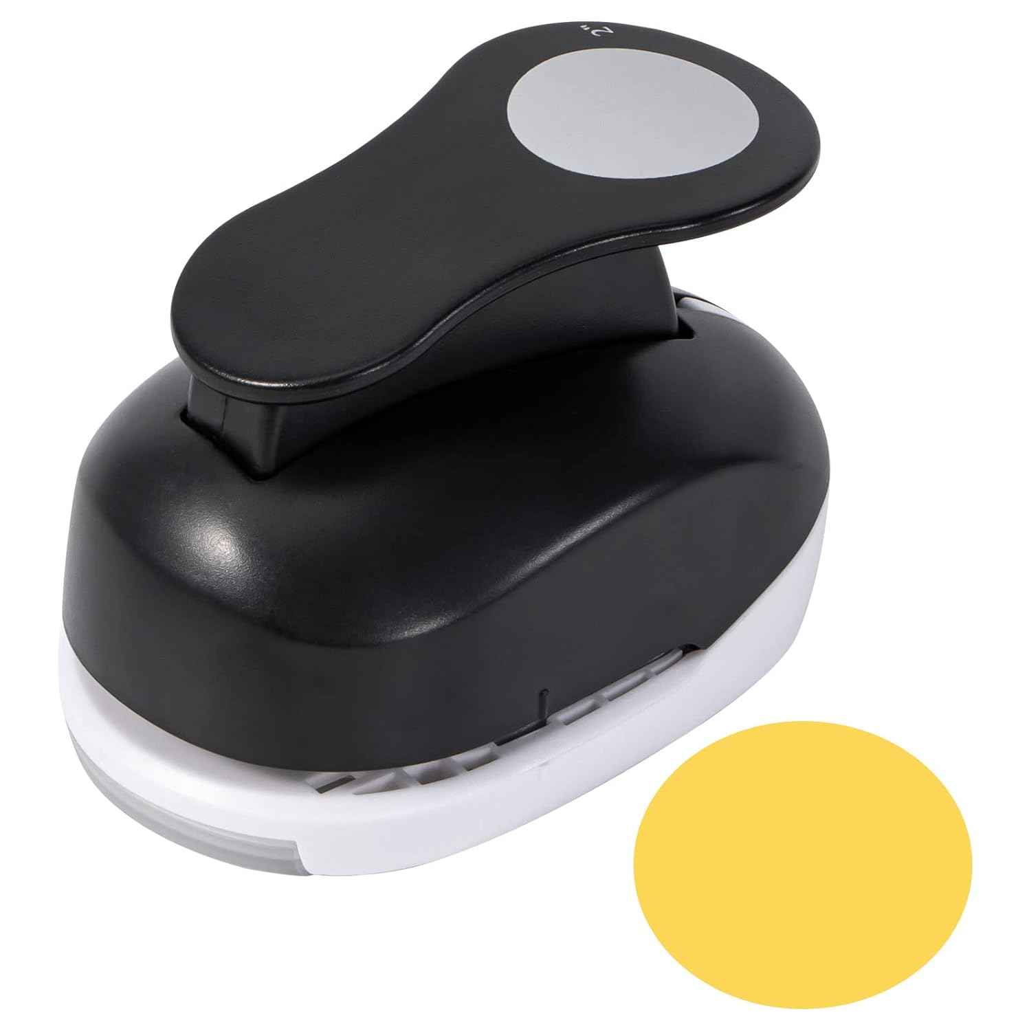 2 Inch Craft Hole Paper Punch Shape Circle for Cardstock,Scrapbooks Black