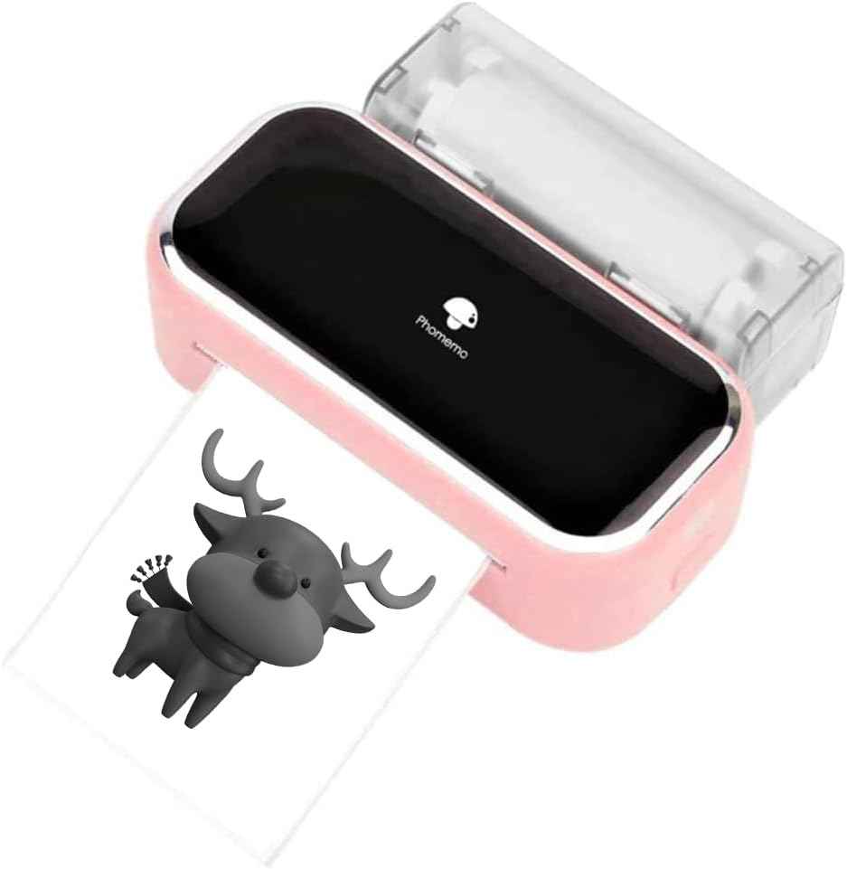 Phomemo M03 Portable Bluetooth Printer for 2-3 Inch Width Thermal Paper Pink
