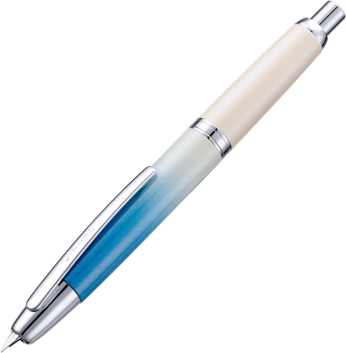 Jinhao 10 Capless Fountain Pen Retractable Fine Nib with Converter Set Gradient Blue