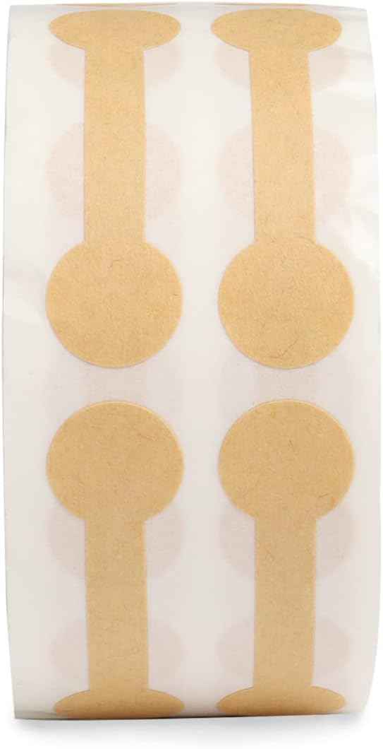 1500pcs Barbell Jewelry Price Tags Kraft Paper