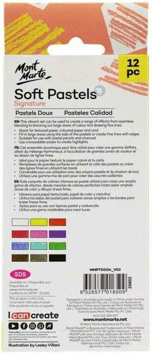 Mont Marte Soft Pastels Signature 12 Colours