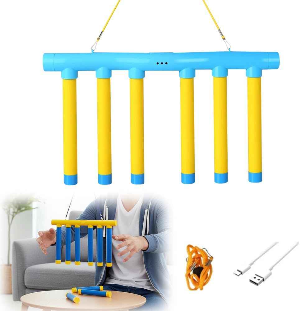 Reflective Drop Stick Challenge Game Reflex Training Toy Blue