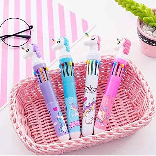 10in1 Multicolor Animal Retractable Ballpoint Pen 0.5mm 8 Pack