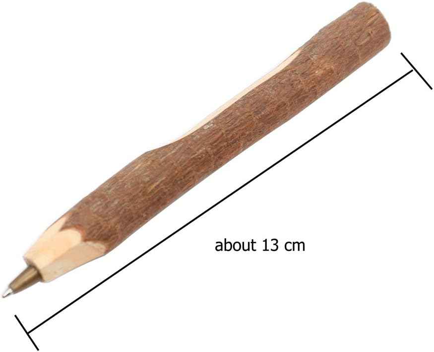 10PCS Handmade Wooden Vintage Original Ecological Wood Ballpoint Pen Wood pen(10pcs) Short