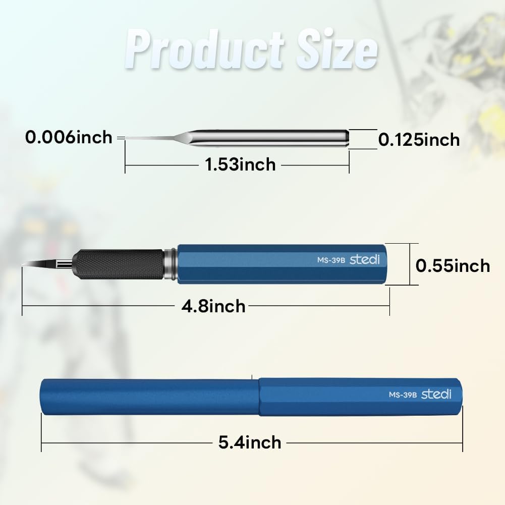Stedi Model Scriber Chisel,Tungsten Steel Blades 0.15mm