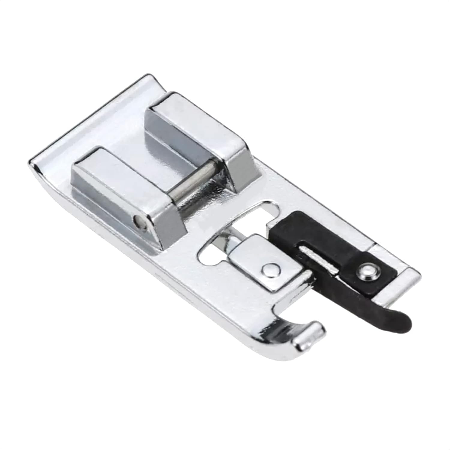 Overlock overcast presser foot, metal plate with black lever detail, 2-pack