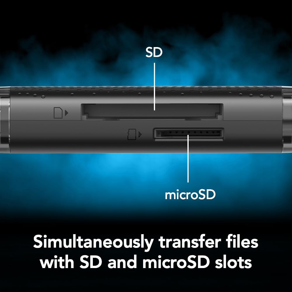 Lexar Dual-Slot USB-A/C SD and microSD Card Reader