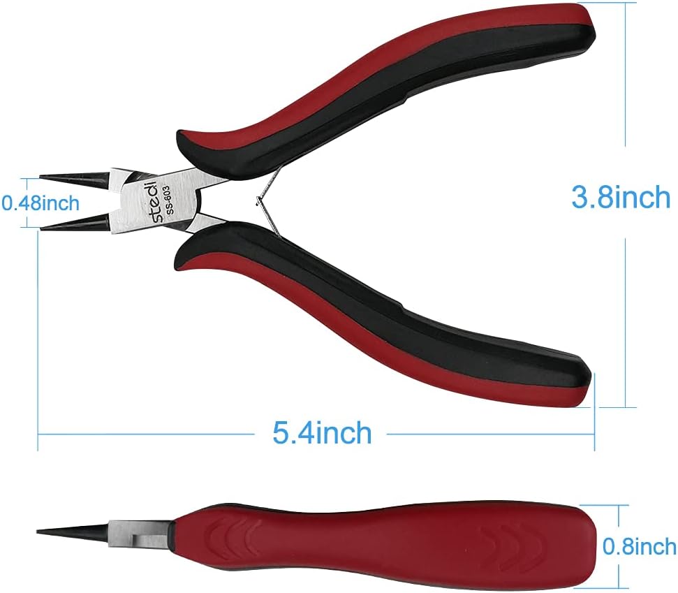 Stedi 5-inch Round Nose Pliers for Jewelry Making Handicrafts