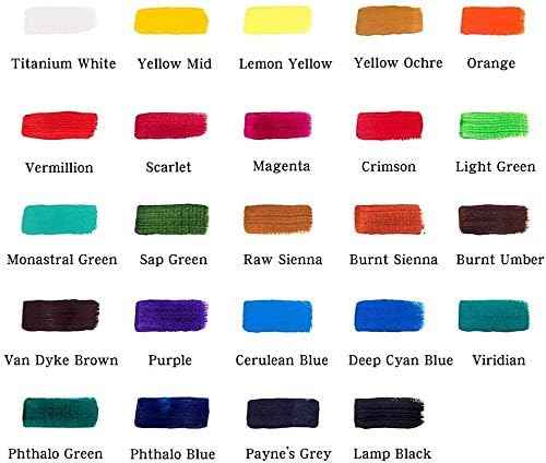 Mont Marte Acrylic Paint Set 24 Colours 36ml