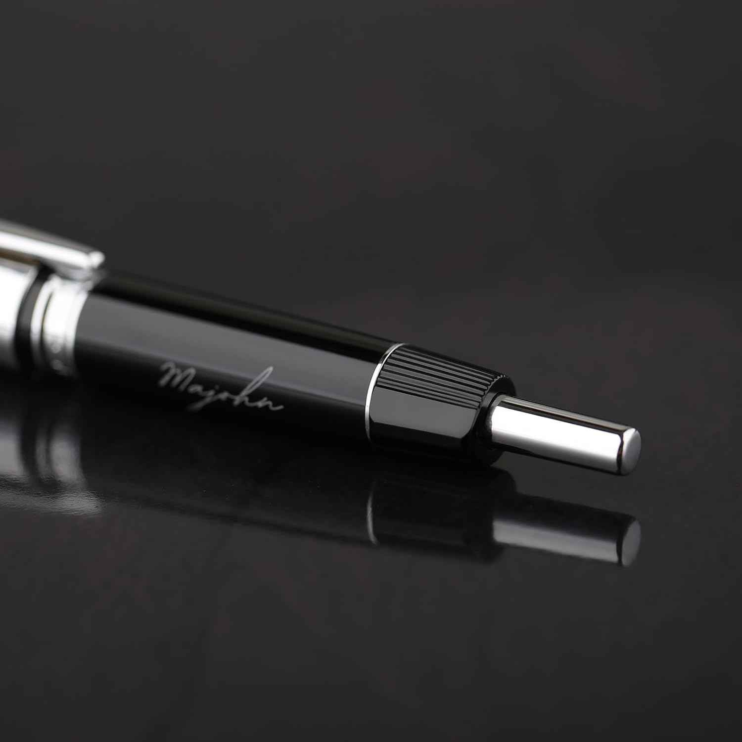 Majohn A3 Fountain Pen Retractable Extra Fine Nib with Converter Case Set