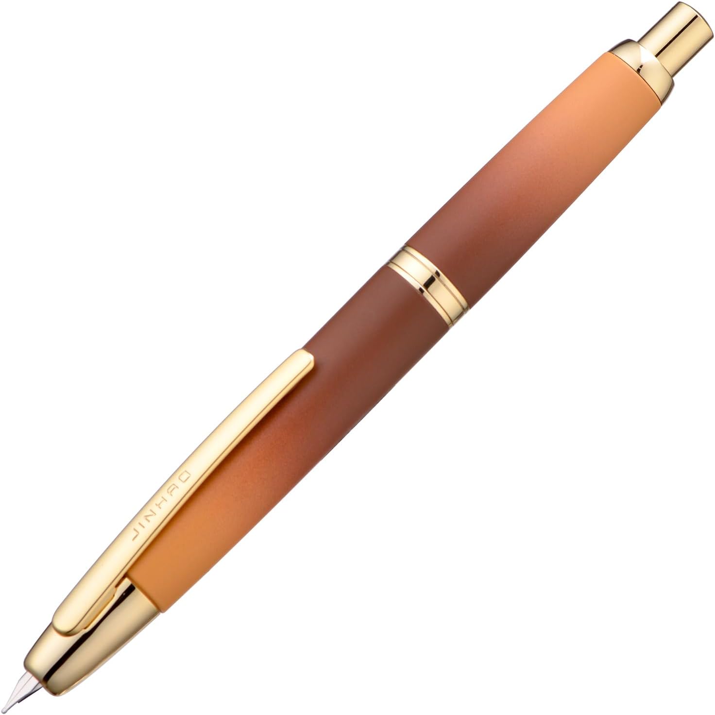 Jinhao 10 Capless Fountain Pen Retractable Fine Nib with Converter Set Gradient Coffee