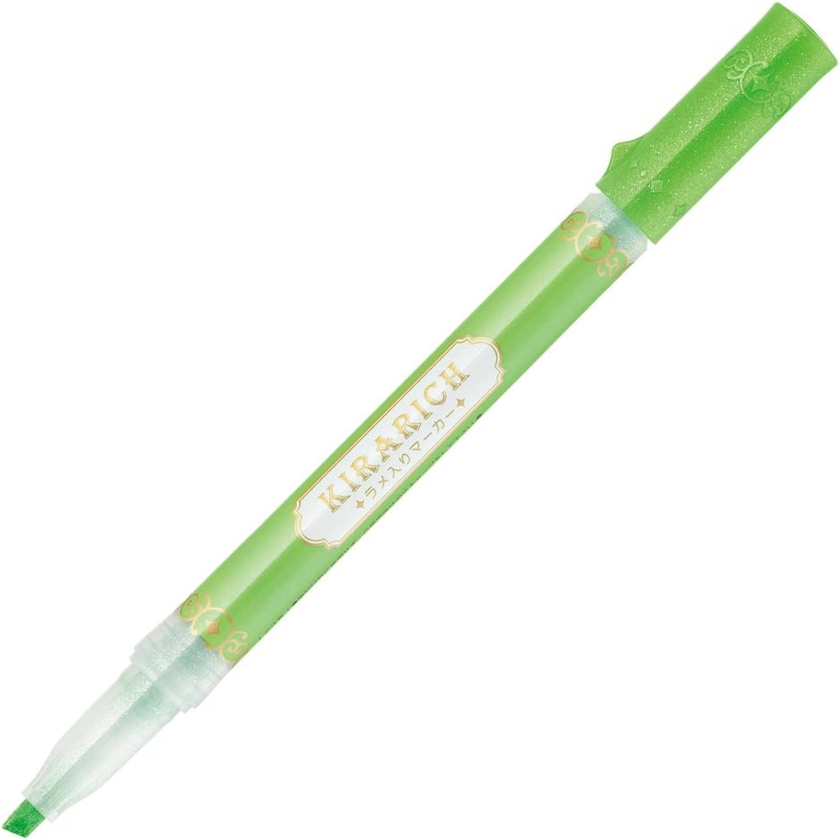 Zebra Glitter Highlighter, Kirarich, 5 Color Set