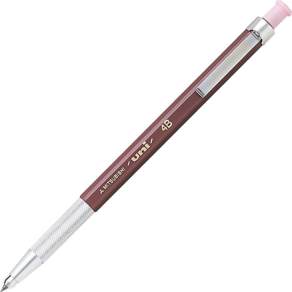 Uni Mitsubishi Lead Holder - 2 mm - HB/4H with 6pcs Pencil Leads 4B