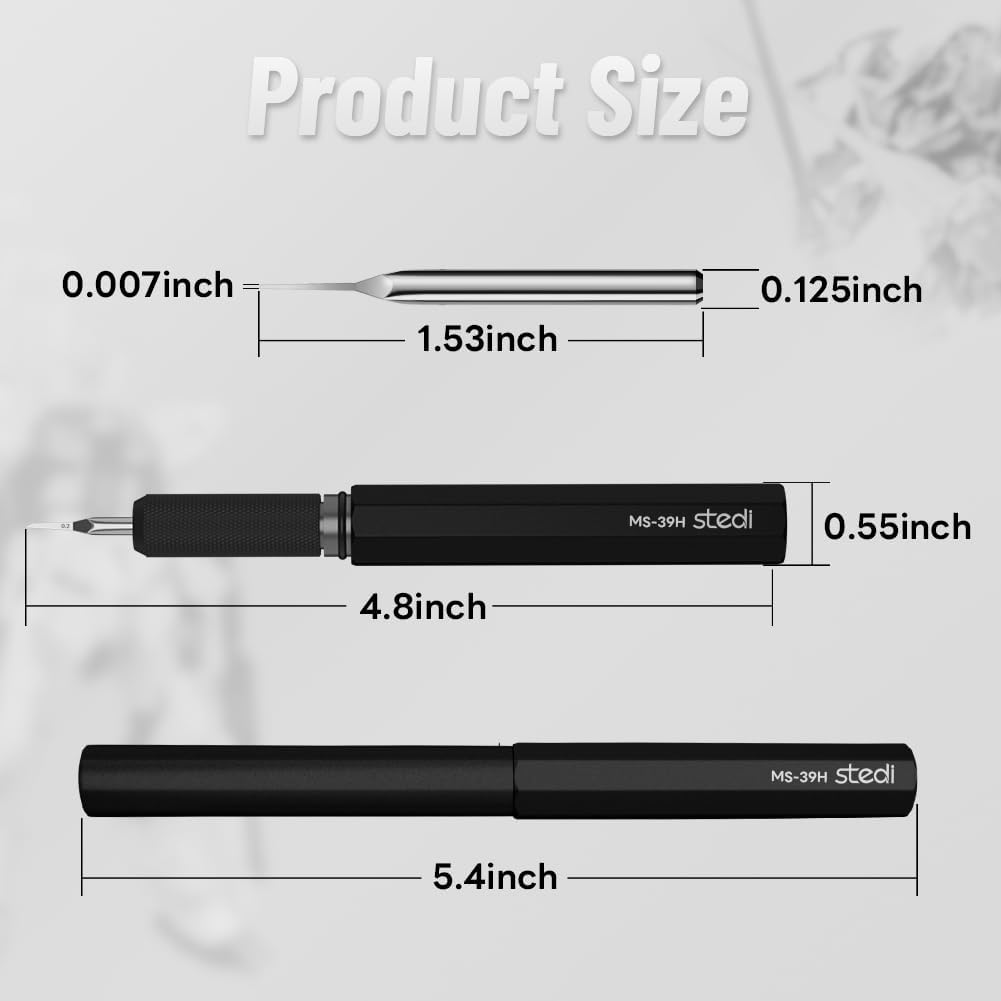 Stedi Model Scriber,Tungsten Steel Blades 0.2 mm