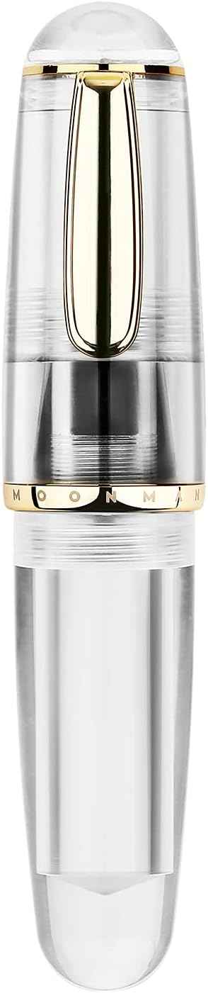 Majohn Q1 Mini Fountain Pen Short Resin Pocket Pen Large Capacity Clear