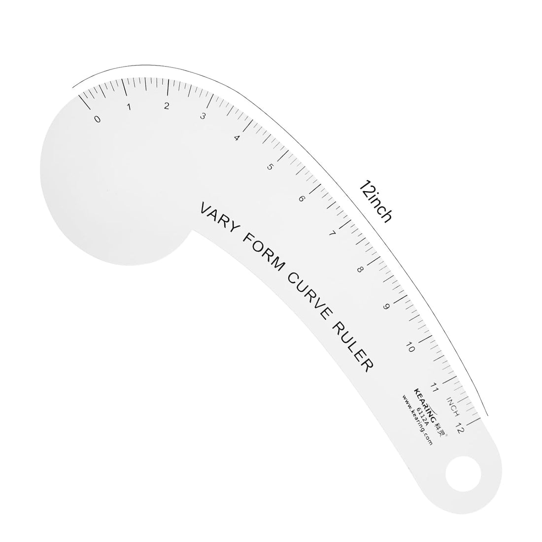 Vary Form Curve Ruler 12“ French Curve Ruler for Measuring Sewing 6112A(12")