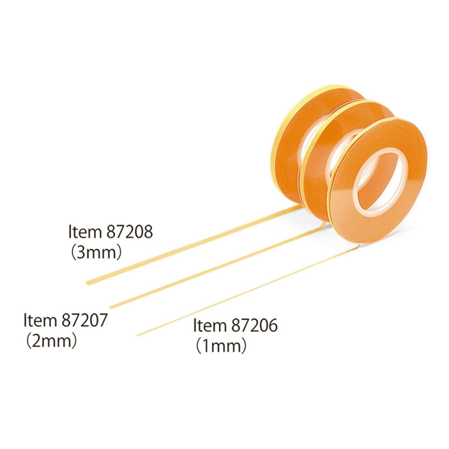 Tamiya Masking Tape Set 1mm (87206)/2mm (87207)/3mm (87208)