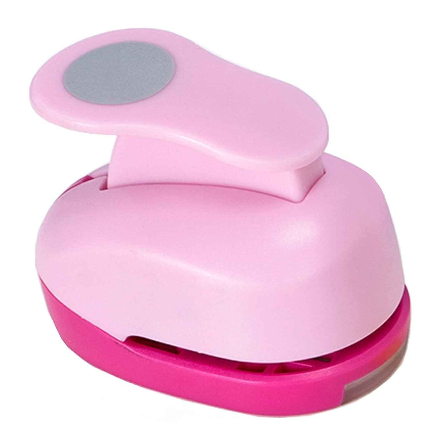 Large 3 Inch Craft Circle Hole Paper Punch for Greeting Cards,Scrapbook Pink