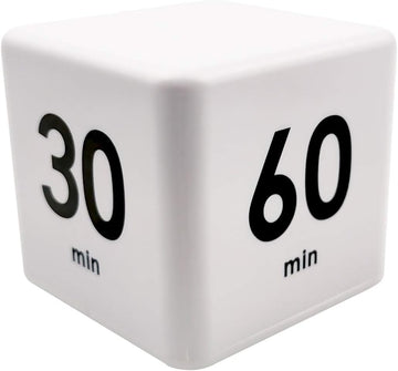 Cube Timer 15 20 30 60 Minutes Countdown White