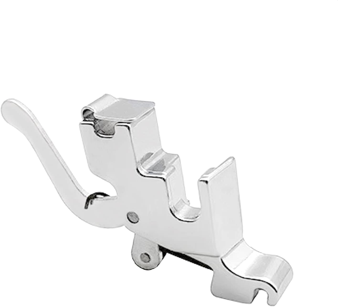 Snap-on low-shank adapter presser foot holder with side clips and shank lever