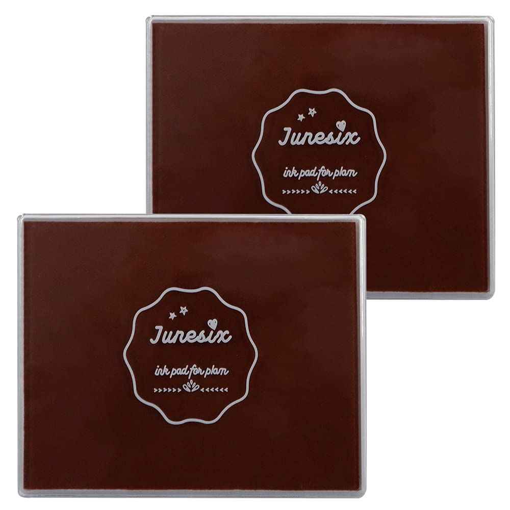 2pcs Large Size Craft Ink Stamp Pads 12x10cm Coffee
