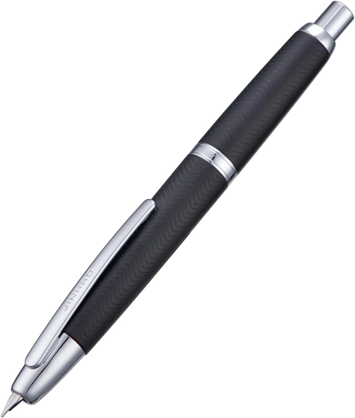 Jinhao 10 Capless Fountain Pen Retractable Fine Nib with Converter Set Wave Black